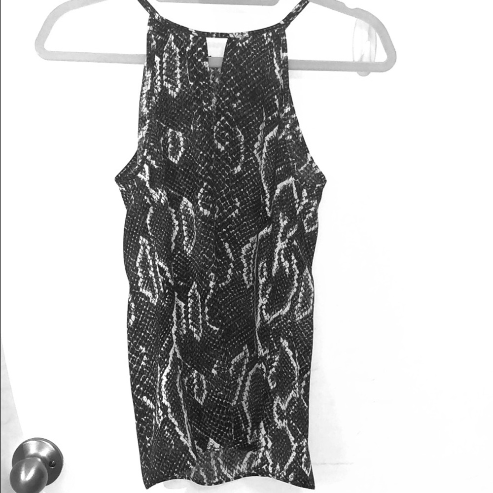 Aqua top with tags